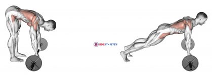 Barbell Standing AB rollout