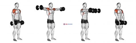 Dumbbell Lateral to Front Raise