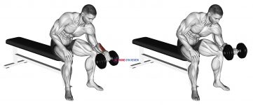 Dumbbell One arm Revers Wrist Curl