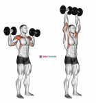 Dumbbell Standing Overhead Press