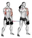 Kettlebell Double Alternating Hang Clean