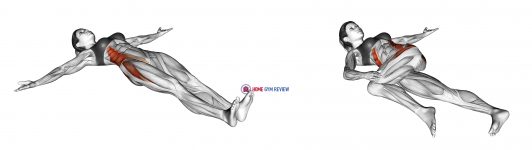 Lying Crossover Stretch