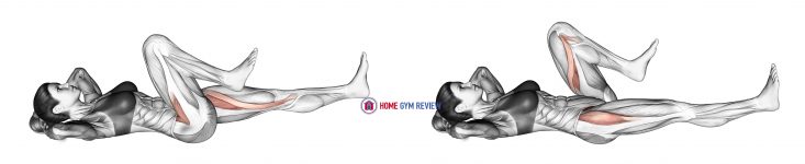 Lying Simultaneous Alternating Leg Raise