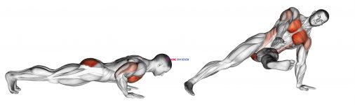 Outside Leg Kick Push-Up