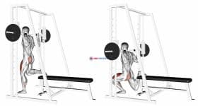 Smith Single Leg Split Squat