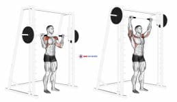 Smith Standing Military Press