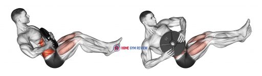 Weighted Russian Twist (legs up)