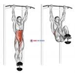 Weighted Hanging leg-hip raise