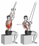 Band close-grip pulldown