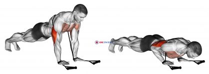 Band close-grip push-up