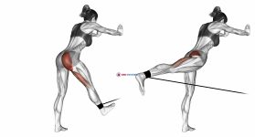 Band bent-over hip extension