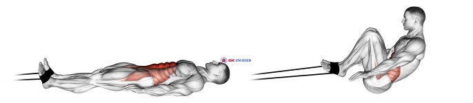 Band jack knife sit-up