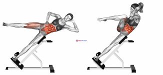 45 degree Bycicle Twisting Crunch