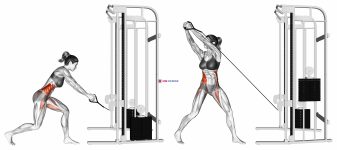 Cable twist (down up)