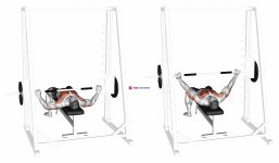 Smith Wide Grip Bench Press