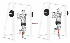 Smith One Leg Floor Calf Raise