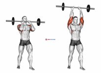 Barbell Standing Close Grip Military Press