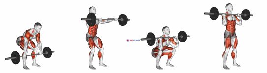Barbell Hang Clean Below the Knees