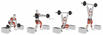 Barbell Snatch from Blocks