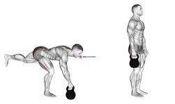 Kettlebell One Legged Deadlift