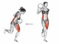 Medicine Ball Single Leg Wood Chop