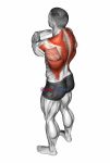 Wrap around shoulder stretch