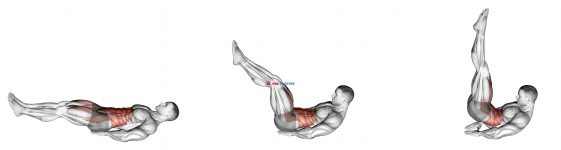 Leg Raise Hip Lift with Head up