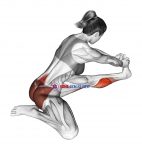 Seated Hip Stretch With Opposite Leg From Behind