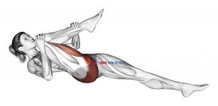 Recumbent Hip External Rotator And Hip Extensor Stretch