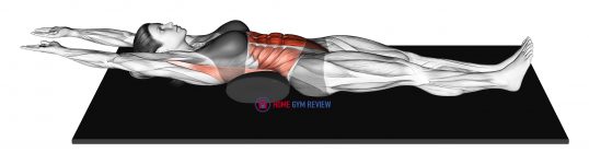 Lateral Stretch On Floor Lying Down