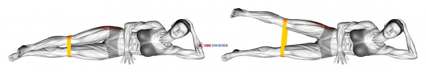 Resistance Band Lying Leg Raise