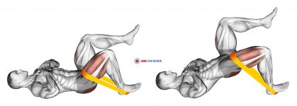 Resistance Band One Leg Glute Bridge