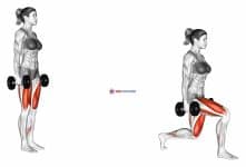 Dumbbell Lunge (female)