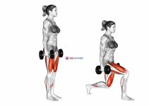 Dumbbell Rear Lunge (female)