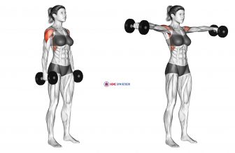 Dumbbell Standing Lateral Raise (female)