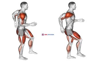 Quickly Trot in place