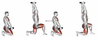 Weighted Kneeling Step with Swing