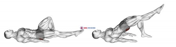 Single Leg Bridge with Outstretched Leg