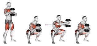 Dumbbell Press Squat