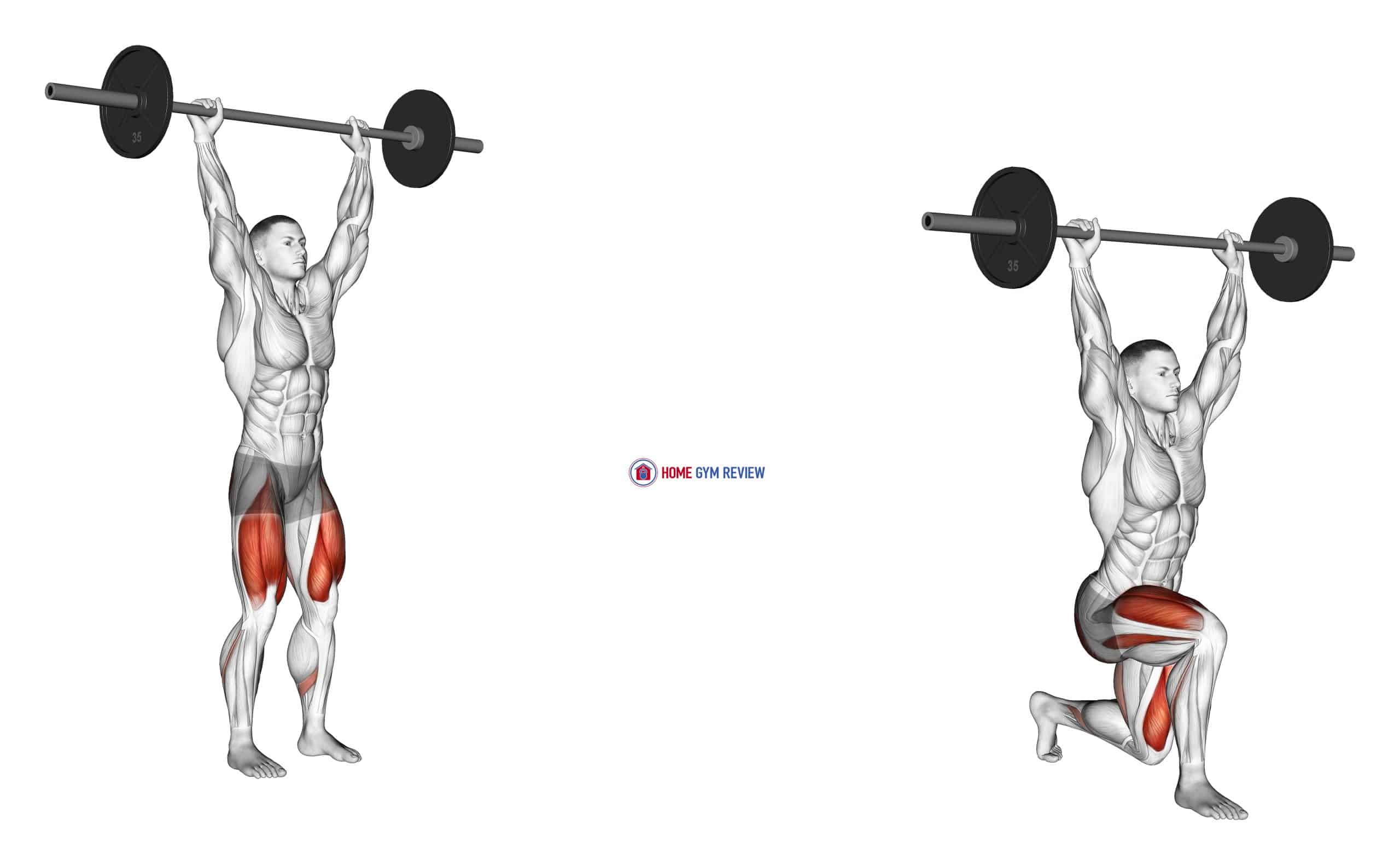 Barbell Overhead Lunge