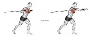 Band Standing Chest Press (male)