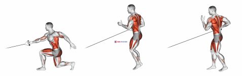 Band Jump Lunge with Single Arm Row