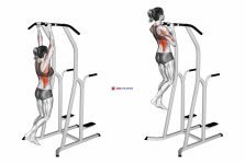 Hammer Grip Pull-up on Dip Cage (female)