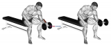 Dumbbell One arm Revers Wrist Curl