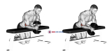 Dumbbell Over Bench One Arm  Neutral Wrist Curl