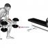 Dumbbell Seated One Arm Kickback