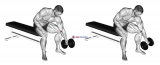 Dumbbell Seated One Arm Rotate