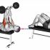 Cable Rope Extension Incline Bench Row