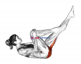 Lying Hip Flexor Stretch