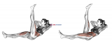 Lying Scissor Crunch
